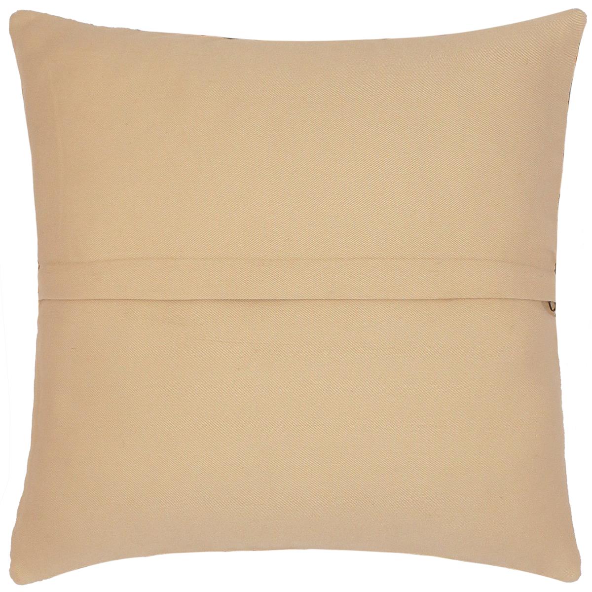 handmade Traditional Pillow Rust Teal Hand-Woven SQUARE 100% WOOL area rug