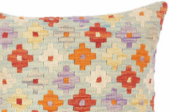 handmade Traditional Pillow Blue Rust Hand-Woven SQUARE 100% WOOL area rug
