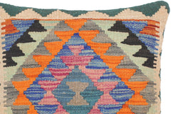 handmade Traditional Pillow Blue Rust Hand-Woven SQUARE 100% WOOL area rug