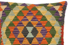 handmade Traditional Pillow Gold Rust Hand-Woven SQUARE 100% WOOL area rug