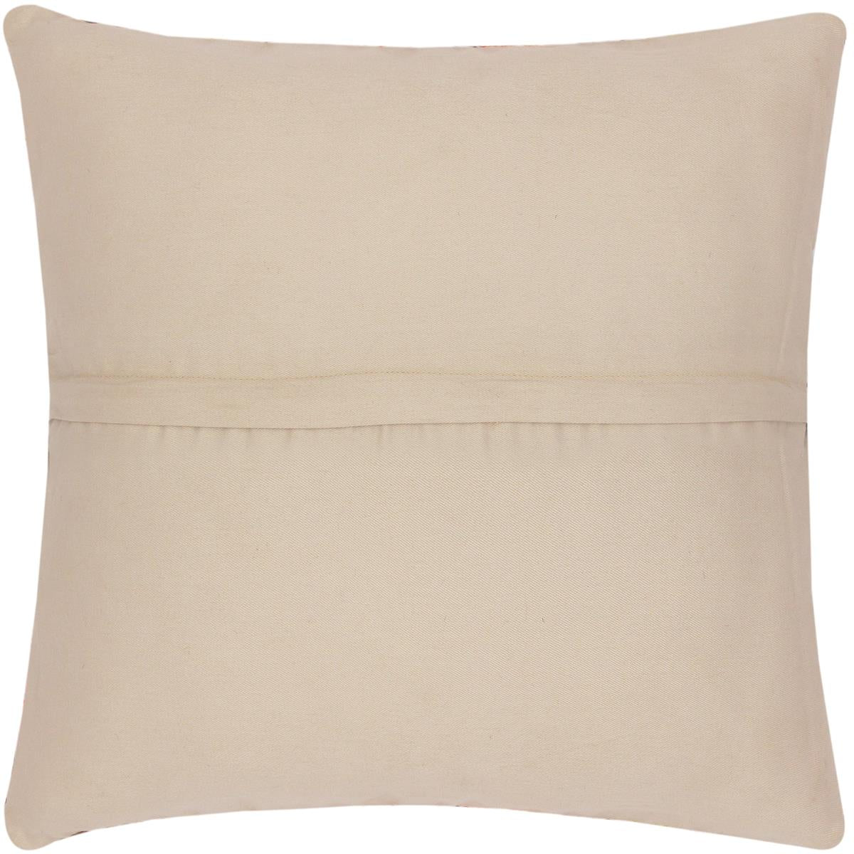 handmade Traditional Pillow Rust Teal Hand-Woven SQUARE 100% WOOL kilim throw pillow