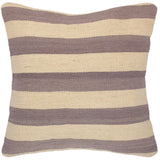 handmade Modern Pillow Beige Gray Hand-Woven SQUARE 100% WOOL area rug