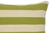 handmade Modern Pillow Beige Green Hand-Woven SQUARE 100% WOOL area rug