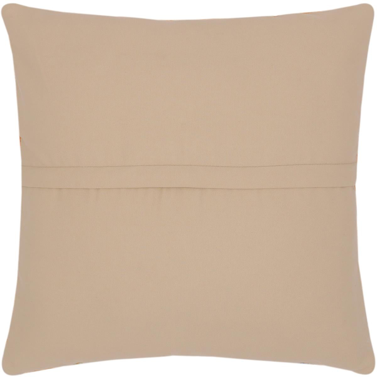 handmade Traditional Pillow Blue Rust Hand-Woven SQUARE 100% WOOL kilim throw pillow