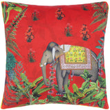handmade Turkish Throw Pillow Red Green  SQUARE SILK area rug