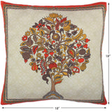 handmade Turkish Throw Pillow Beige Gold  SQUARE SILK area rug