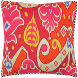 handmade Turkish Throw Pillow Pink Beige  SQUARE SILK area rug