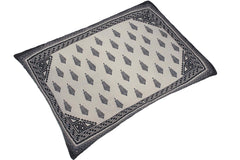 handmade Turkish Throw Pillow Ivory Blue  RECTANGLE SILK area rug