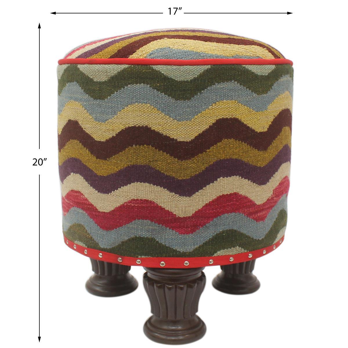 handmade  Blue Beige Hand-made ROUND 