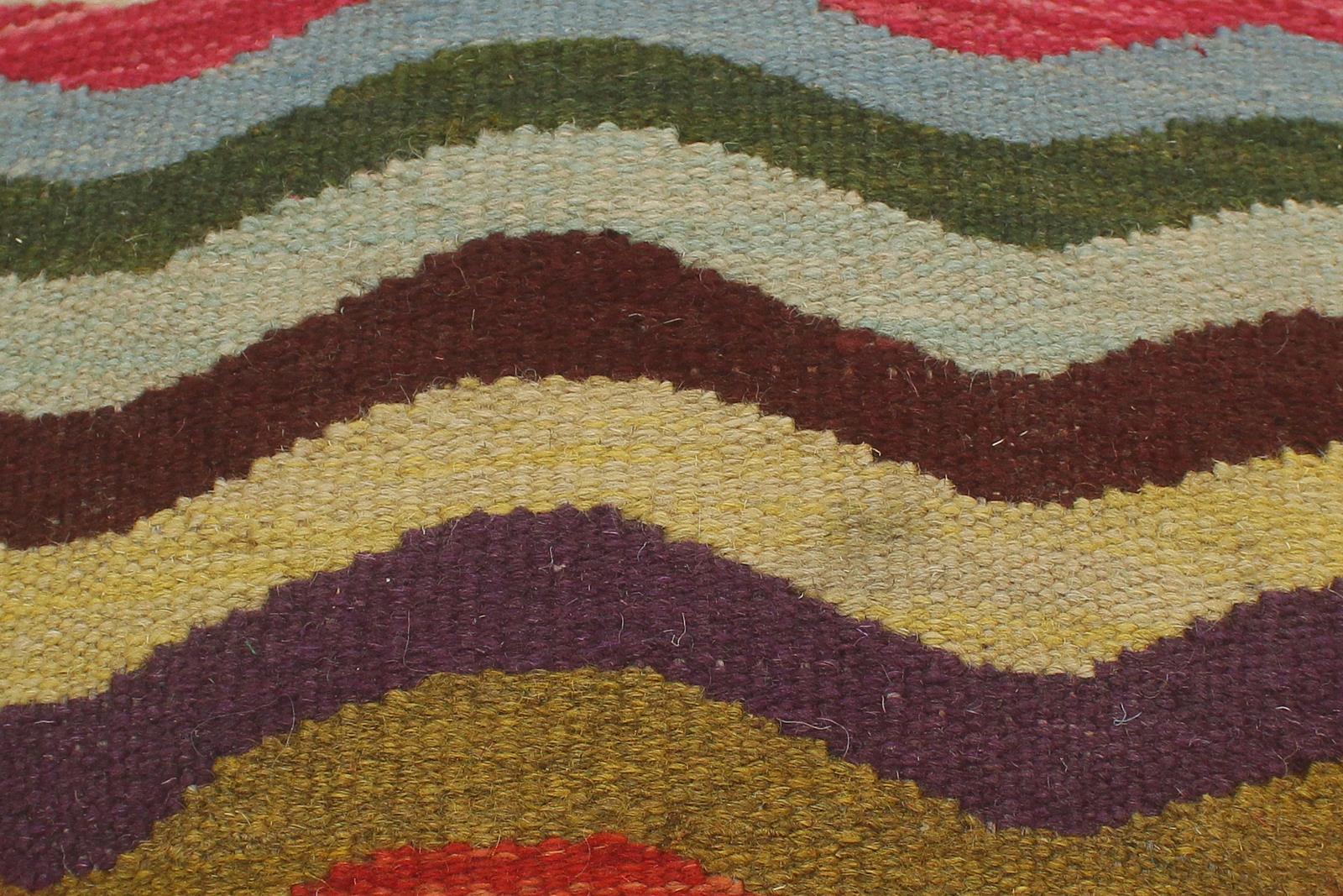 handmade  Blue Beige Hand-made ROUND 