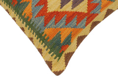 handmade Tribal Rust Blue Hand-Woven RECTANGLE 100% WOOL Pillow