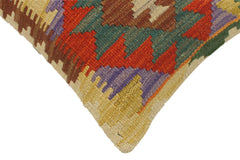 handmade Tribal Rust Blue Hand-Woven RECTANGLE 100% WOOL Pillow