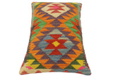 handmade Tribal Rust Blue Hand-Woven RECTANGLE 100% WOOL Pillow