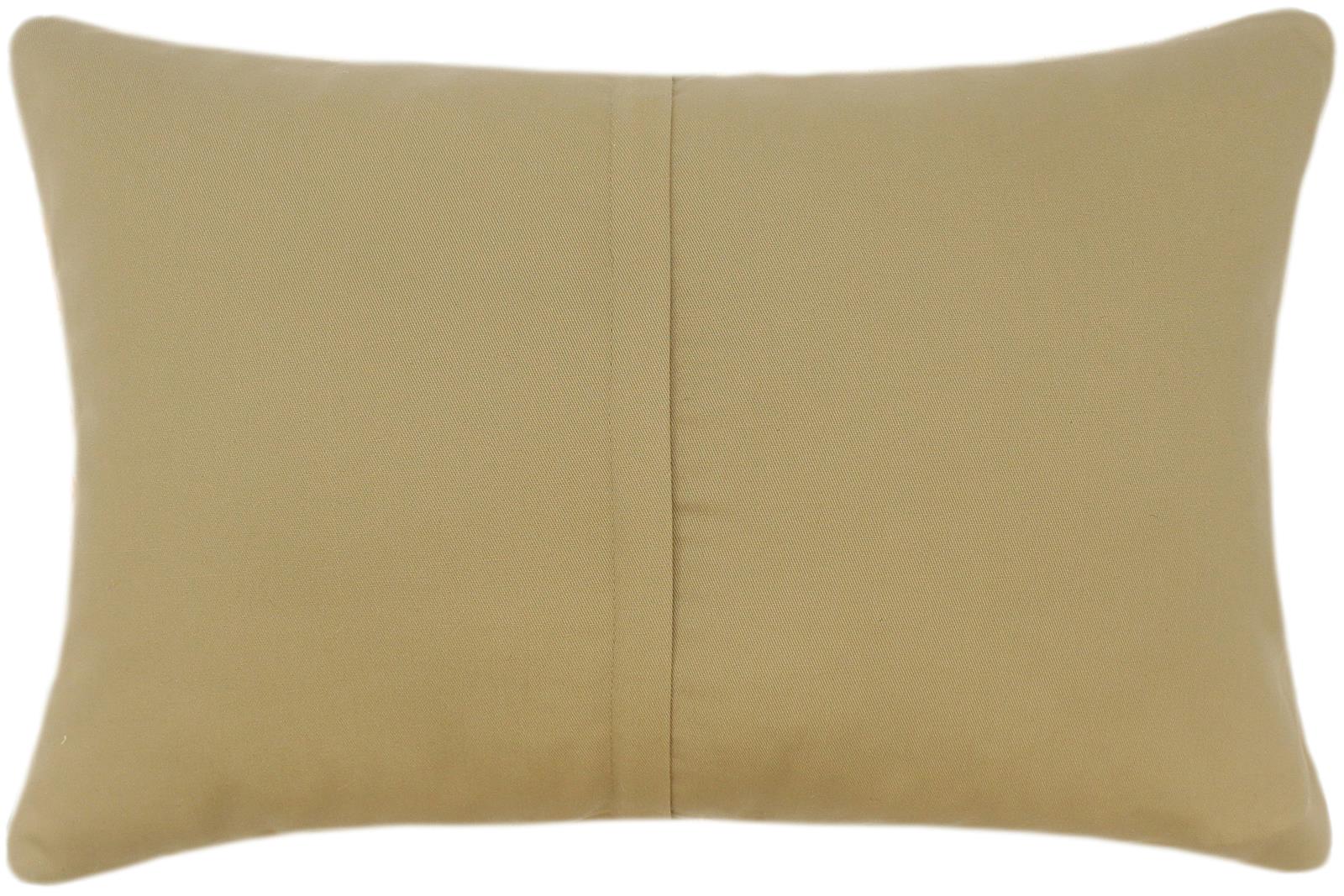 handmade Tribal Rust Gold Hand-Woven RECTANGLE 100% WOOL Pillow