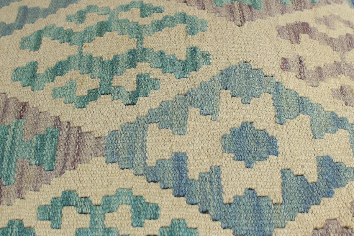 handmade Traditional Ottoman Beige Blue Hand-made SQUARE handmade ottoman pouf