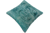 handmade Vintage Pillow Green Green Hand-Woven SQUARE 100% WOOL Vintage Pillow