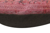 handmade Vintage Pillow Pink Blue Hand-Woven SQUARE 100% WOOL Vintage Pillow