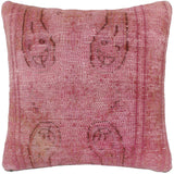 Boho Chic Crowley Vintage Distressed Handmade Rug Pillow