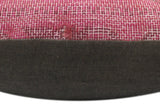 handmade Vintage Pillow Pink Blue Hand-Woven SQUARE 100% WOOL Vintage Pillow