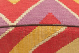 handmade Modern Ottoman Red Blue Hand-made SQUARE handmade ottoman pouf