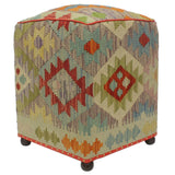 Chic Sarah Handmade Kilim Upholstered Ottoman