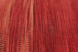 handmade Modern Victorianot Red Red Hand-made RECTANGLE Vegetable dyed wool and wood  24'' x 24'' x 19''