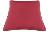 handmade  Pillow Red Red Hand-Woven SQUARE VELVET pillow