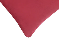 handmade  Pillow Red Red Hand-Woven SQUARE VELVET pillow
