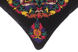 handmade  Pillow Blue Red Hand-Woven SQUARE VELVET EMBR pillow