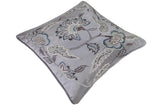 handmade  Pillow Gray Blue Hand-Woven SQUARE SILK EMBROI pillow