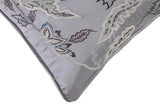 handmade  Pillow Gray Blue Hand-Woven SQUARE SILK EMBROI pillow