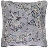 handmade  Pillow Gray Blue Hand-Woven SQUARE SILK EMBROI pillow