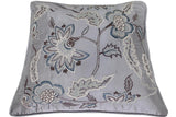 handmade  Pillow Gray Blue Hand-Woven SQUARE SILK EMBROI pillow