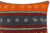 handmade Tribal Turkish Antique Burgundy Rust Hand-Woven SQUARE 100% WOOL pillow