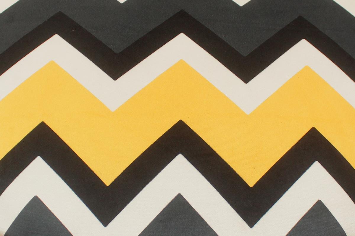 handmade Modern Victorianot Gray Yellow Hand-made ROUND VELVET area rug  