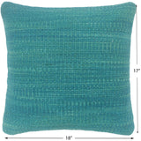 handmade Modern Green Green Hand-Woven SQUARE 100% WOOL Pillow