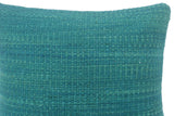 handmade Modern Green Green Hand-Woven SQUARE 100% WOOL Pillow