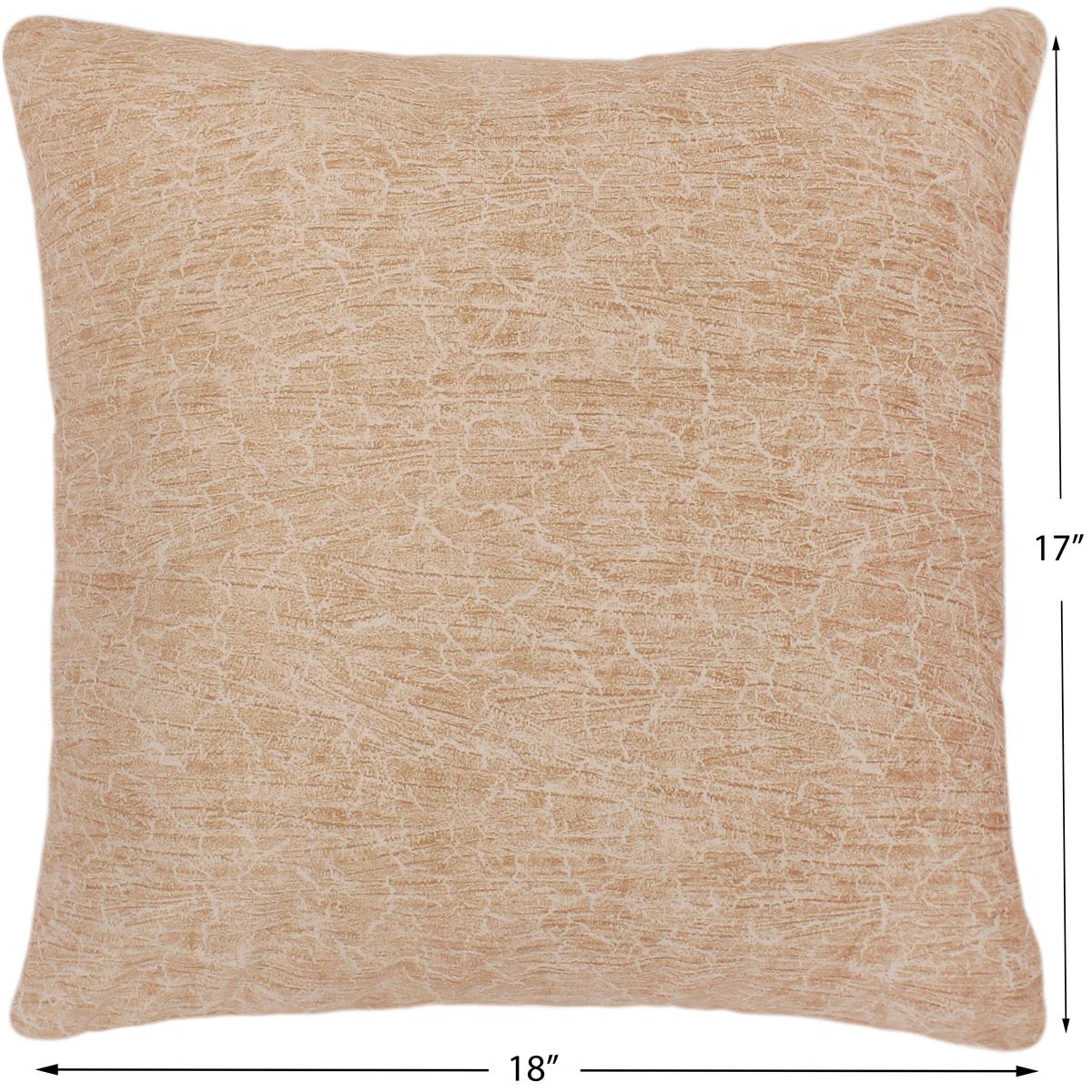 handmade  Pillow Ivory Brown Hand-Woven SQUARE SUEDE pillow