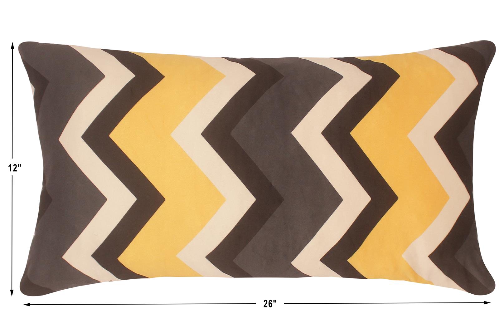 handmade  Pillow Ivory Gray Hand-Woven RECTANGLE PRINTED VEL pillow