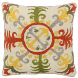 Eclectic Jewell Kilim Suzani Handmade Pillow