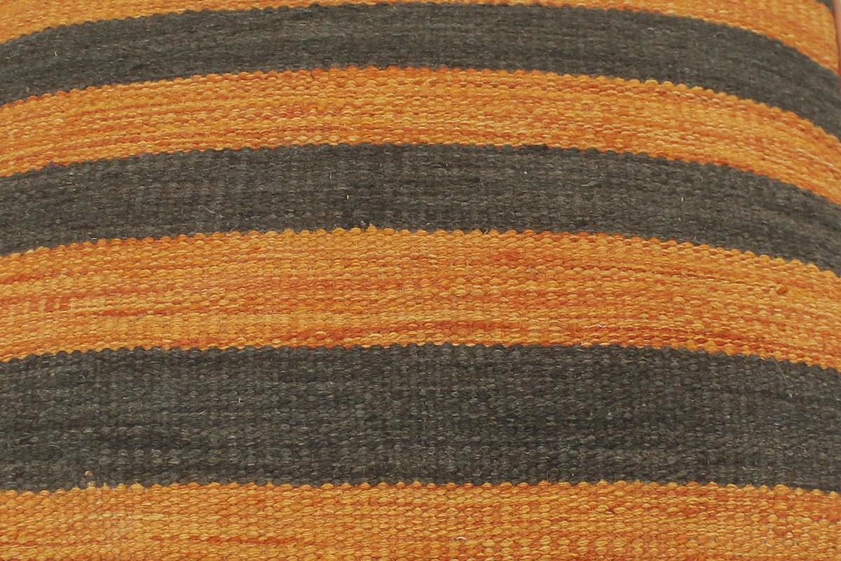 handmade Modern Ottoman Orange Black Hand-made SQUARE handmade ottoman pouf