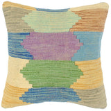 Eclectic Turkish Payne hand-woven kilim pillow - 18 x 18