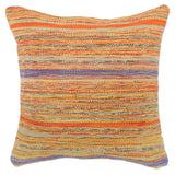 Bayadere Turkish Deleon hand-woven kilim pillow - 18 x 18