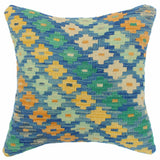 Bohemian Mcneil Turkish Hand-Woven Kilim Pillow - 18'' x 18''