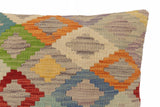 handmade Traditional Pillow Blue Red Hand-Woven SQUARE 100% WOOL Hand woven turkish pillow2' x 2'