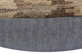 handmade Traditional Pillow Beige Brown Hand-Woven SQUARE 100% WOOL Hand woven turkish pillow2' x 2'
