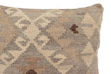 handmade Traditional Pillow Beige Gray Hand-Woven SQUARE 100% WOOL Hand woven turkish pillow2' x 2'