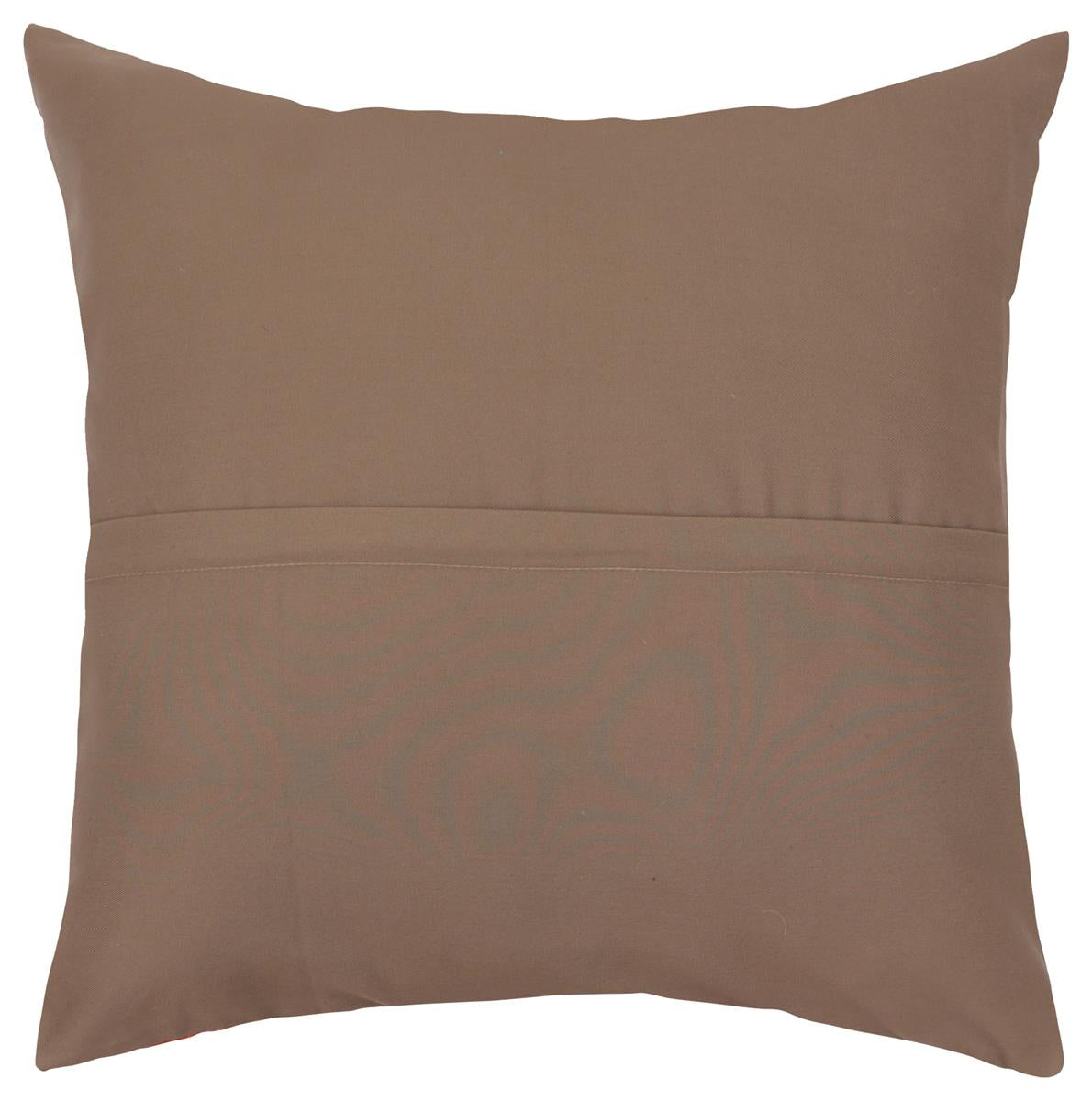 handmade Traditional Pillow Rust Blue Hand-Woven SQUARE 100% WOOL  Hand woven turkish pillow  PILLOW