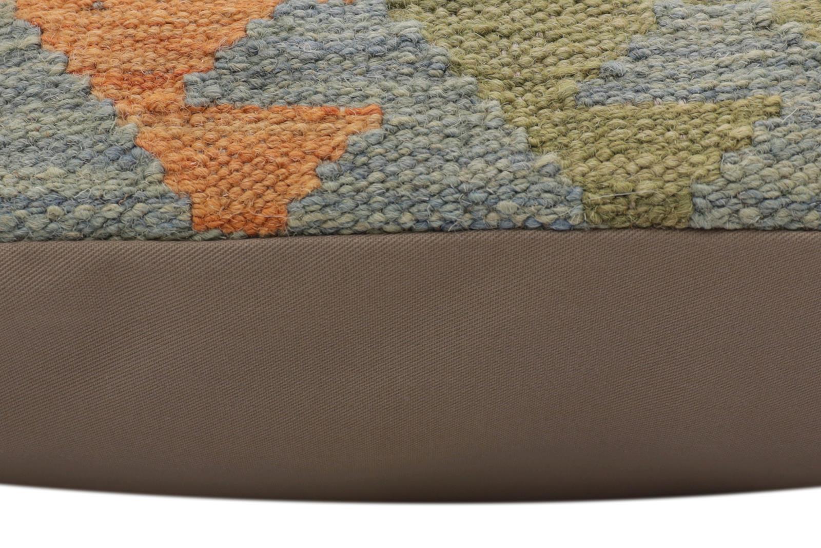 handmade Traditional Pillow Blue Red Hand-Woven SQUARE 100% WOOL  Hand woven turkish pillow  PILLOW