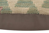 handmade Traditional Pillow Blue Gray Hand-Woven SQUARE 100% WOOL Hand woven turkish pillow2' x 2'